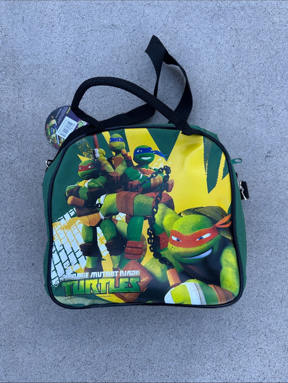 Nickelodeon Teenage Mutant Ninja Turtles Green Yellow Lunch Bag